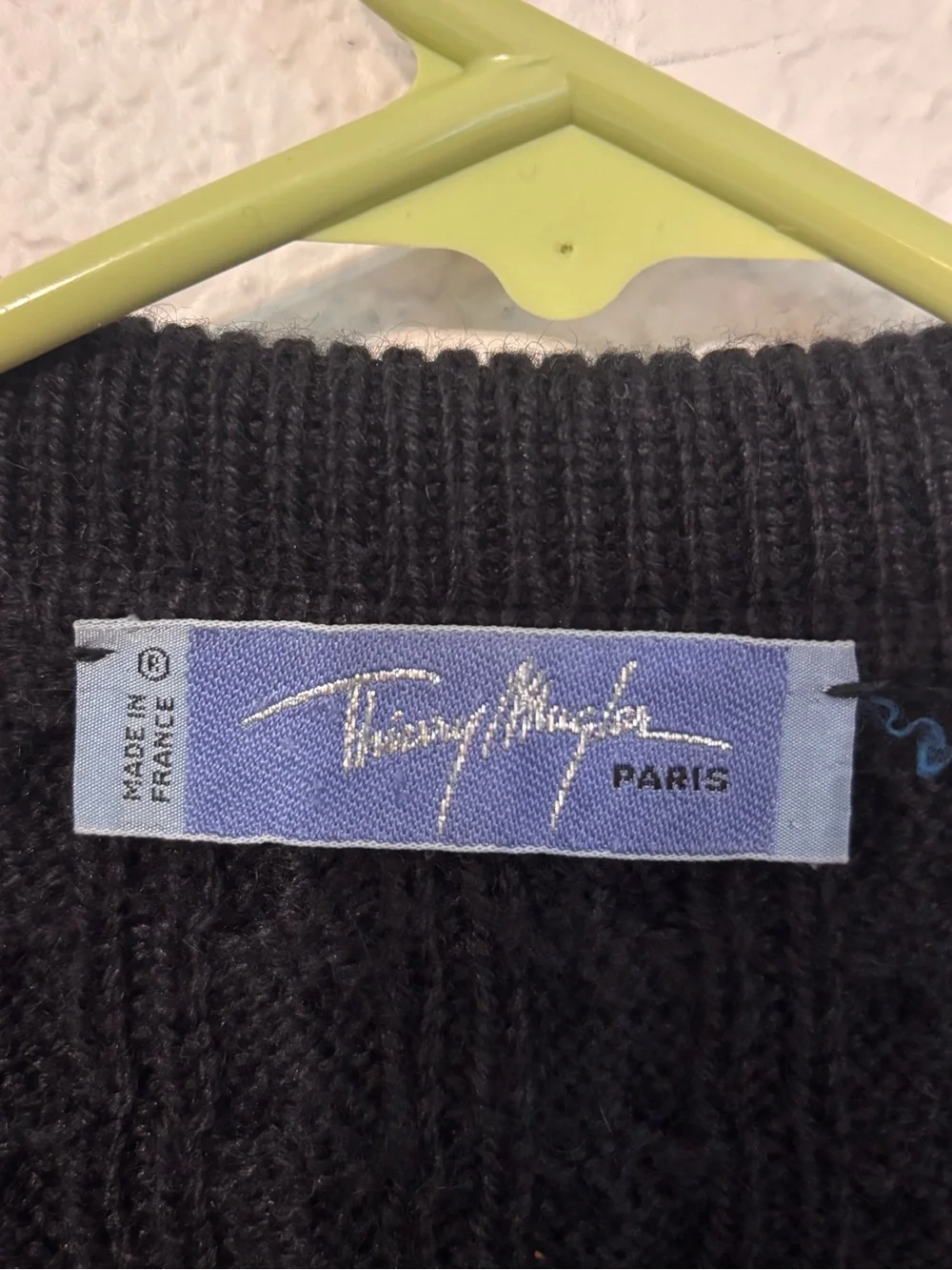Vintage Thierry Mugler Men's 1/2 Snap Collared Sweater Size 50 (Large)